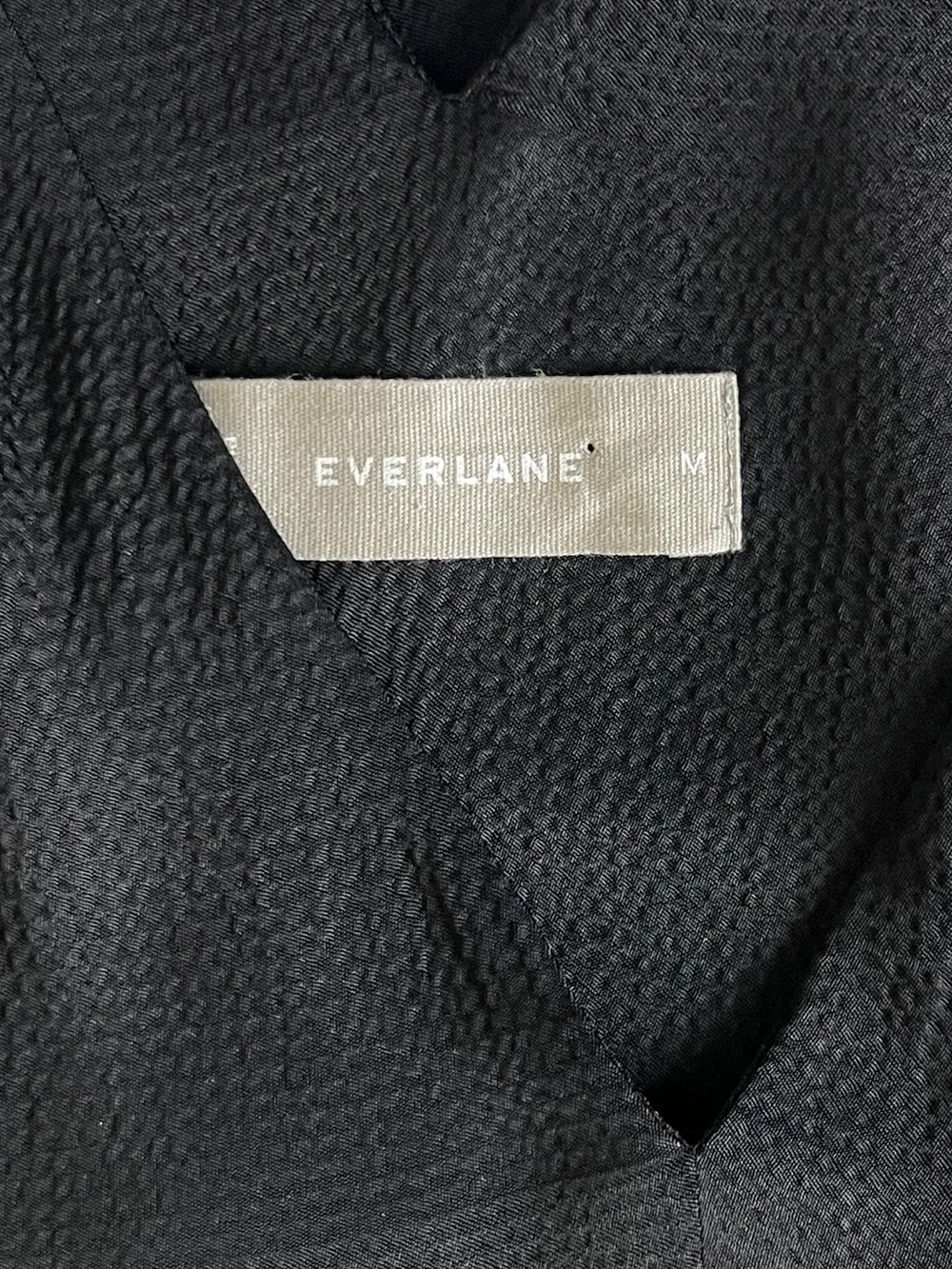 Everlane The Satin V Neck Maxi Dress in Black - sz Medium - Picture 11 of 13